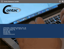 Tablet Screenshot of contaccontabil.com.br